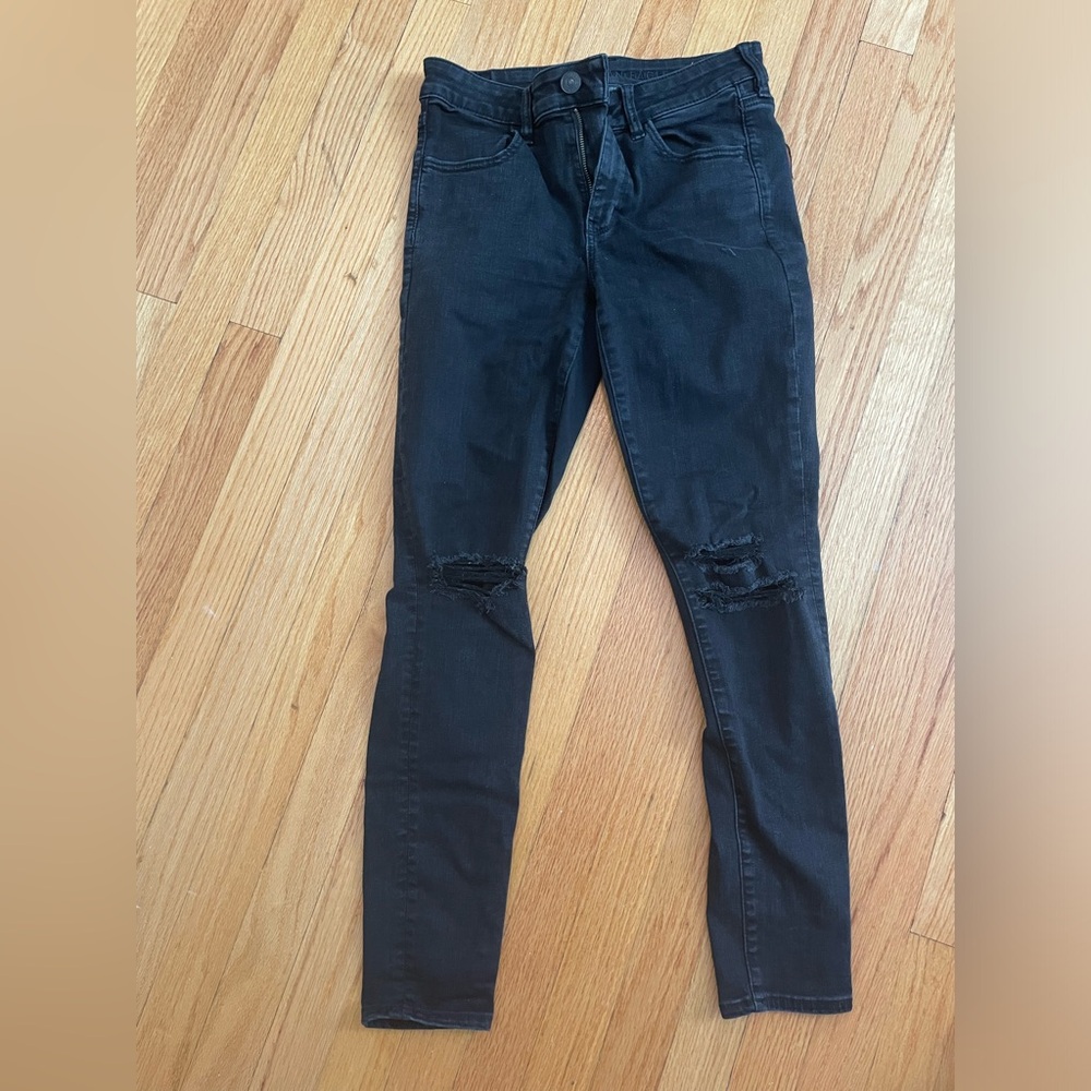 Black Denim Jeggings